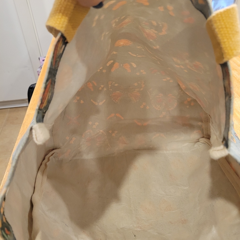 🦋EUC~BUTTERFLY PRINT CANVAS TOTE BAG - Picture 7 of 7